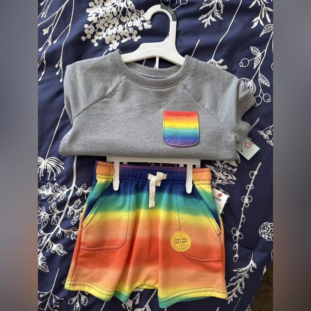 Cat & Jack Outfit Set Toddler Kids 18 months 🌈